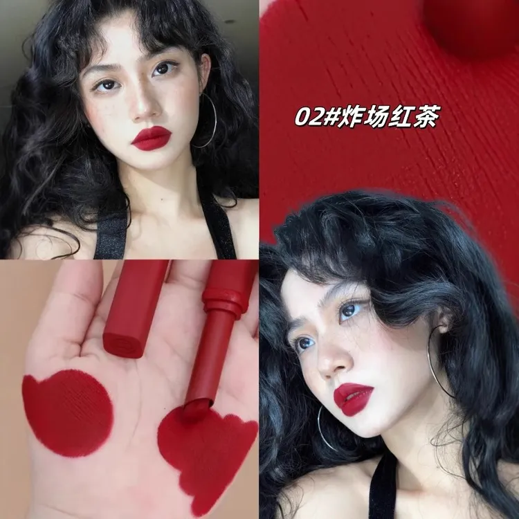 刘亦菲同款大女主炸场复古红！滋润哑光口红雾面正红色秋冬素颜美