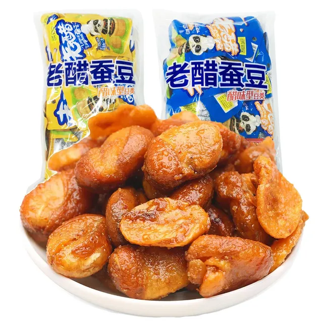 老醋蚕豆458g吴府记四川特产香辣原味胡豆小包装零食小吃醋味豌豆