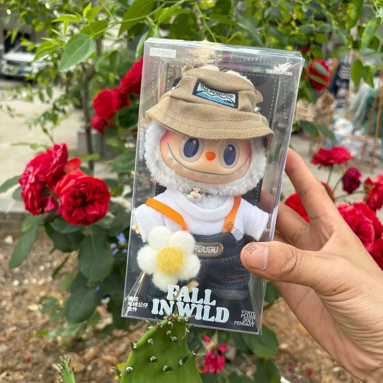 绿色改娃挂件公仔搪胶首领高品质泡拉布布玩具小超柔短毛绒labubu