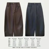 05217秋季新款抗皱松紧腰九分休闲宽松阔腿裤