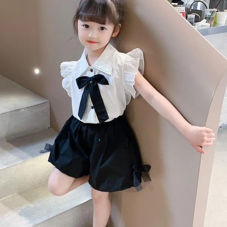女童夏装套装裙子儿童网红洋气新款时髦学院风女孩夏季衣服潮
