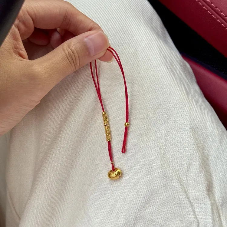 小胖福红绳编织手链本命年新中式百搭叠戴手饰女生小饰品高颜值