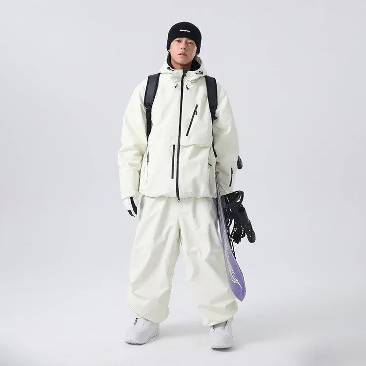 雪怡派滑雪服男女款上衣加棉2025新款单板防寒3L防水滑雪上衣装