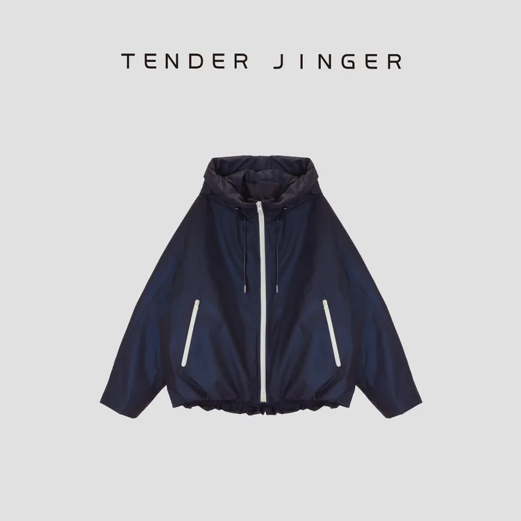 Tender Jinger【黑标】|线下专供立体裁剪连帽鹅绒外套T54XSX41267