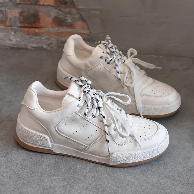 欧洲站女鞋厚底小白鞋女款透气百搭2025秋季新款休闲运动板鞋ins