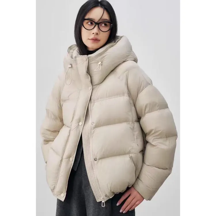 宽松泡芙云朵简约保暖新款2025加厚保暖时尚面包服4969[W]