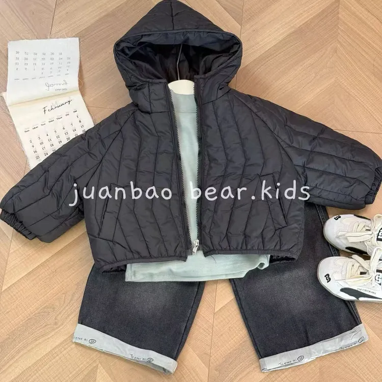 【加绒现货】小贝壳防风棉外套中小童百搭防风保暖男女童外套韩版