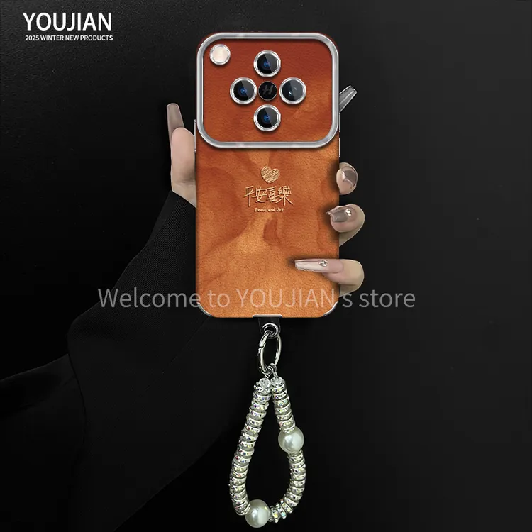 平安喜乐适用于oppofindx8手机壳电镀大视窗贴皮高颜值防摔女