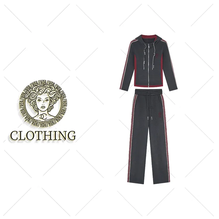 【CLOTHING/原创设计】B98376新款洋气百搭休闲套装