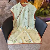 水如画【青玉】夏季新款上衣小衫新中式国风立领提花中长款衬衫女