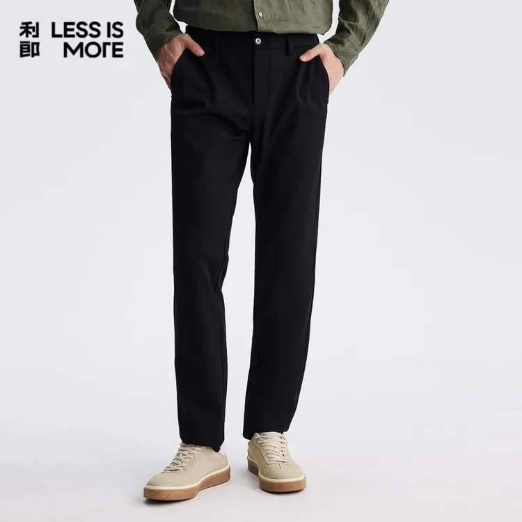 【暖绒升温】利郎25年冬季加绒男士修身保暖百搭休闲商务通勤休闲裤