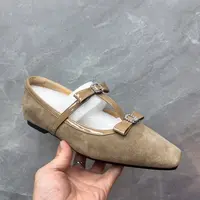98838新款高品质广版头层羊皮内里全羊皮平底不累脚单鞋