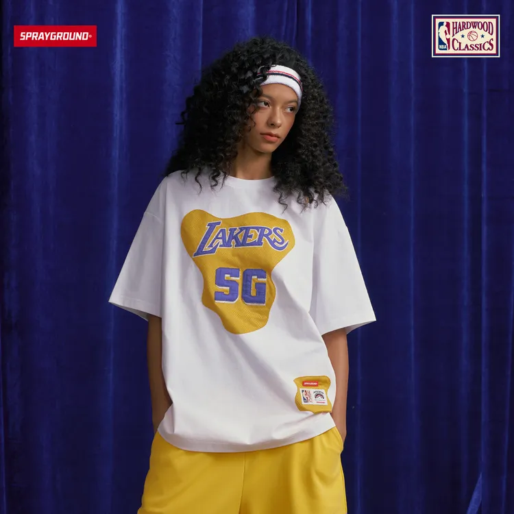 SPRAYGROUND I NBA HWC联名系列鲨鱼嘴短袖T恤美式JM NE220247