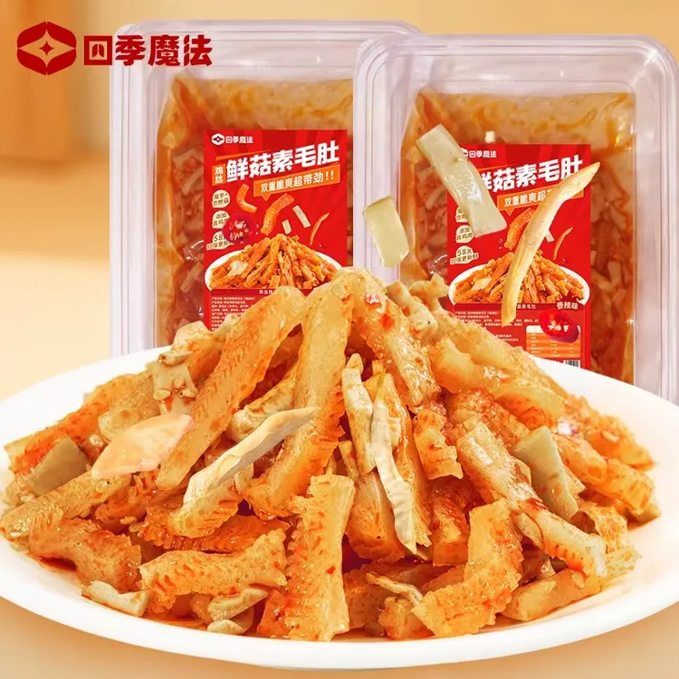 四季魔法鸡丝鲜菇素毛肚魔芋爽香辣双脆开胃下饭零食125g