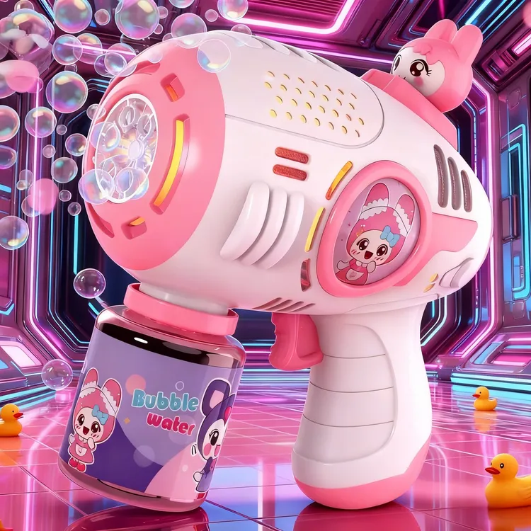 儿童手持泡泡机全自动电动吹泡泡枪加特林枪男女孩玩具器2025新款