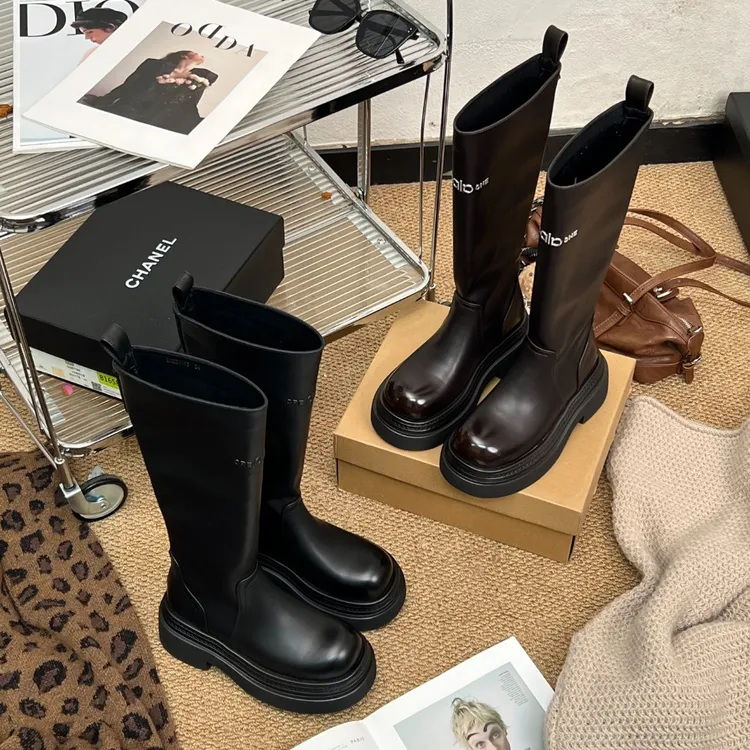 高定版本 | QIO长靴 | 2025新款韩版厚底小个子增高长靴;EQX21113