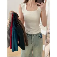 【自带杯垫】背心女内搭春夏四季款免穿文胸罩杯一体式宽肩带吊带