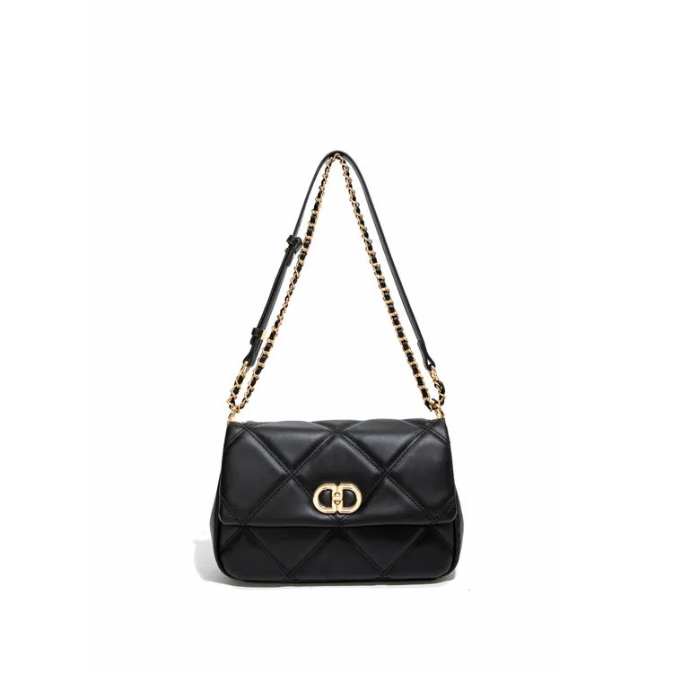 2025秋季新款小众时尚轻奢百搭菱格绣线单肩斜跨包女包5990