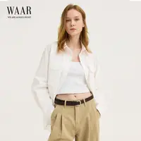 挺括纯棉双兜衬衫外套WS05