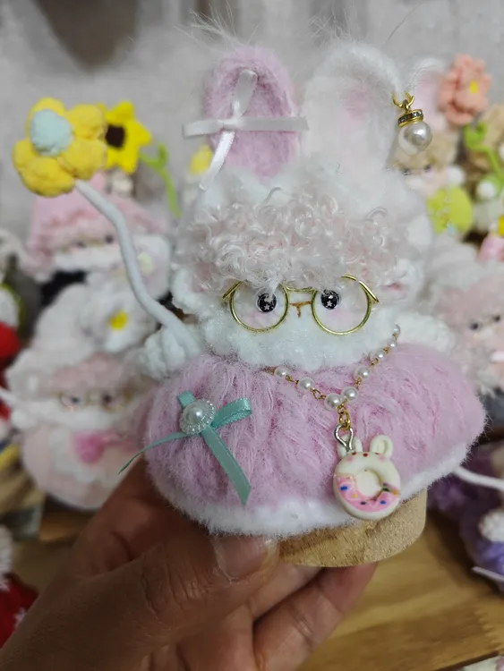 纯手工钩织玩偶成品小羊挂件摆件，手工不易，no退no换