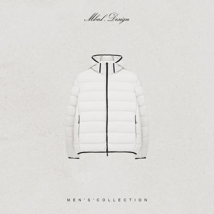MBNL-F「Velvet」秦磊男装90白鹅绒可拆卸连帽羽绒服LL-WYR7034