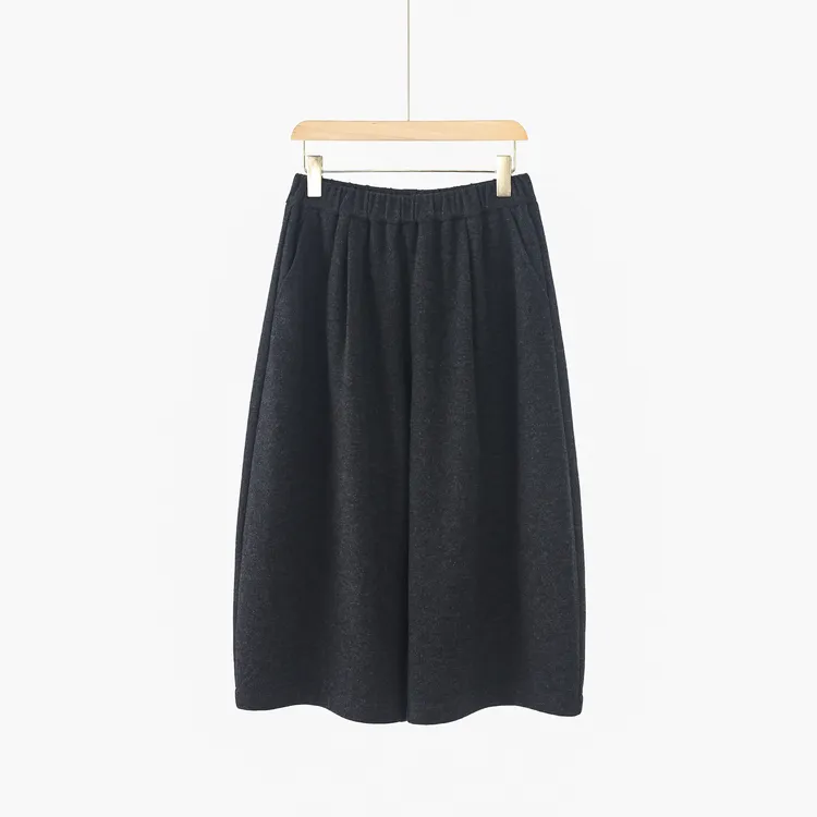 【北总严选】帕迪恩秋冬百搭阔腿裤厚款休闲裤25PD-B25007