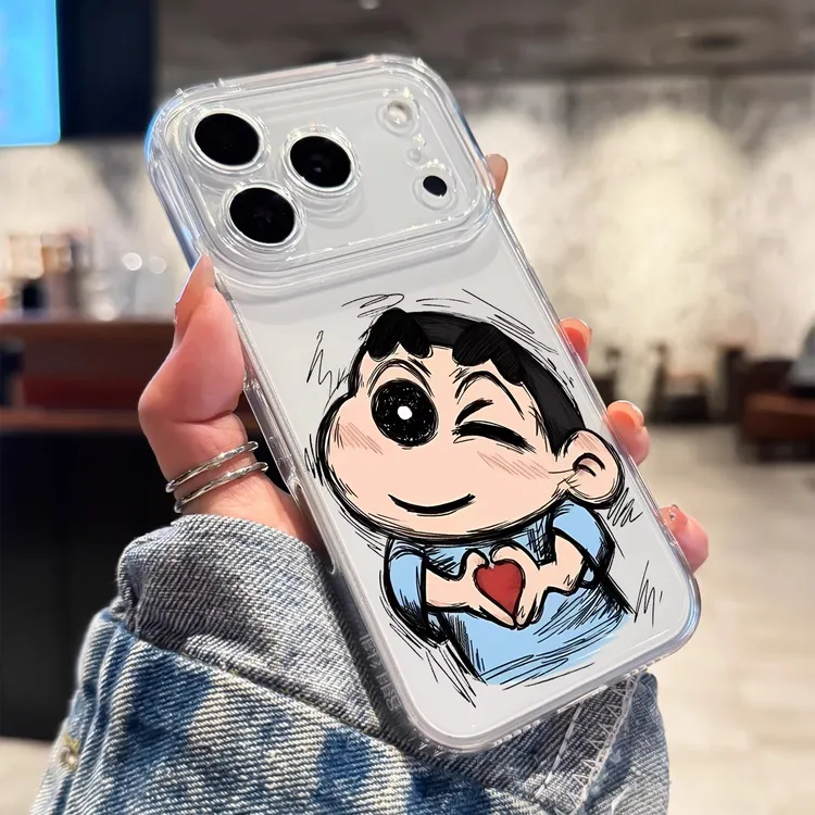 比心小新适用苹果17promax手机壳新款iPhone17高级感16pro全包15