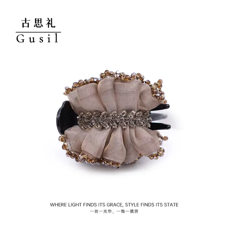 赫本王妃【星瑶】韩系简单百搭丸子夹GS7862-HS