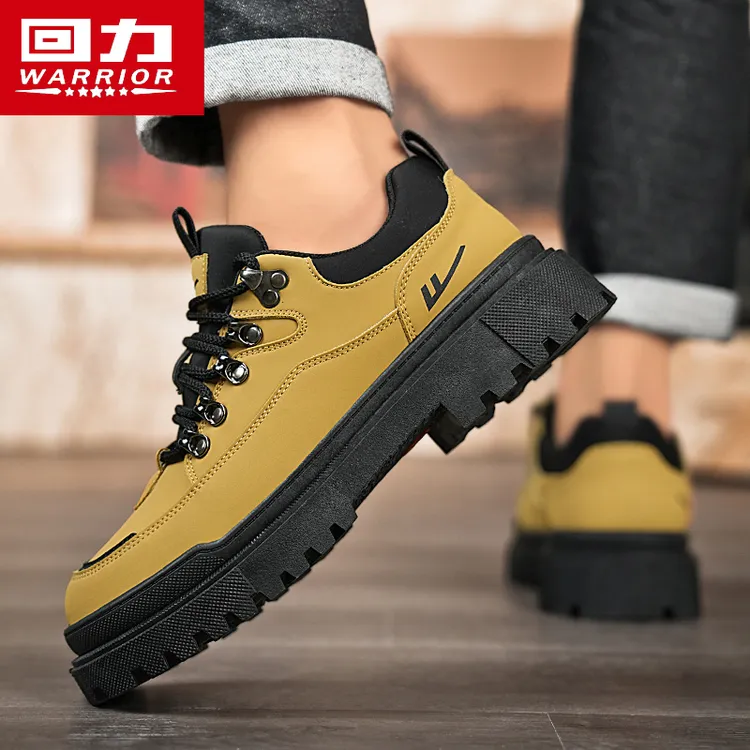 回力马丁靴男款秋季新款户外厚底防滑耐磨工装鞋百搭潮流休闲靴