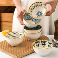 北欧风餐具饭碗小碗家用日式瓷碗陶瓷泡面碗高颜值网红碗碟盘套装