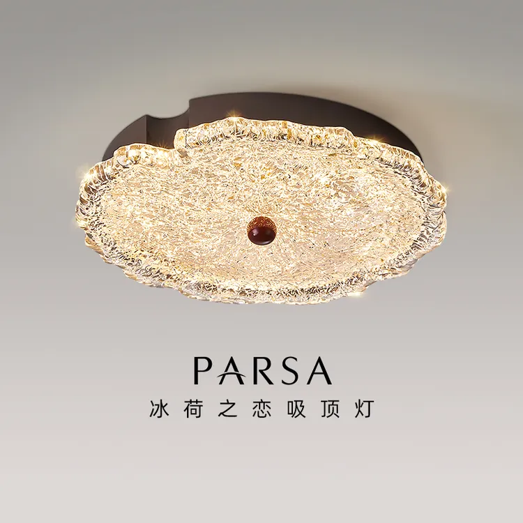 帕莎 卧室吸顶灯 主卧书房中古轻奢风LED树脂高端设计房间吸顶灯