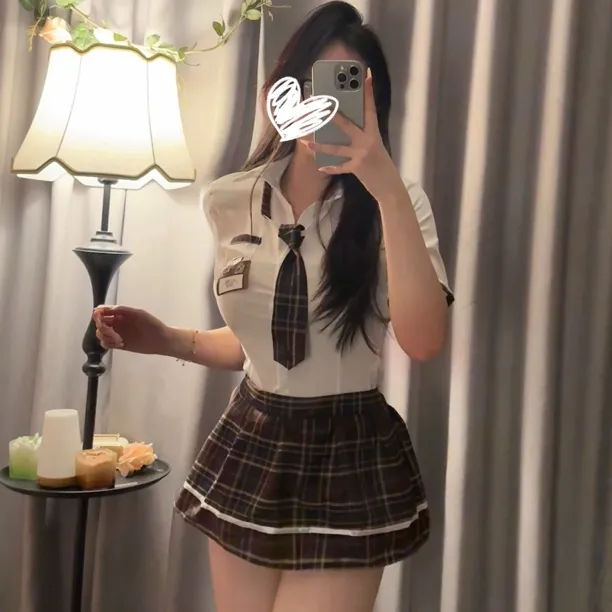 【学姐】大学生学院风时尚套装日系短袖服装学生短裙上衣套装jk女装