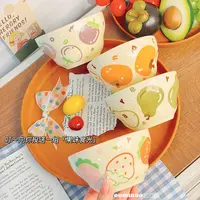 【果然心动】4.7英寸4个混装米饭碗卡通可爱陶瓷釉下彩易清洗