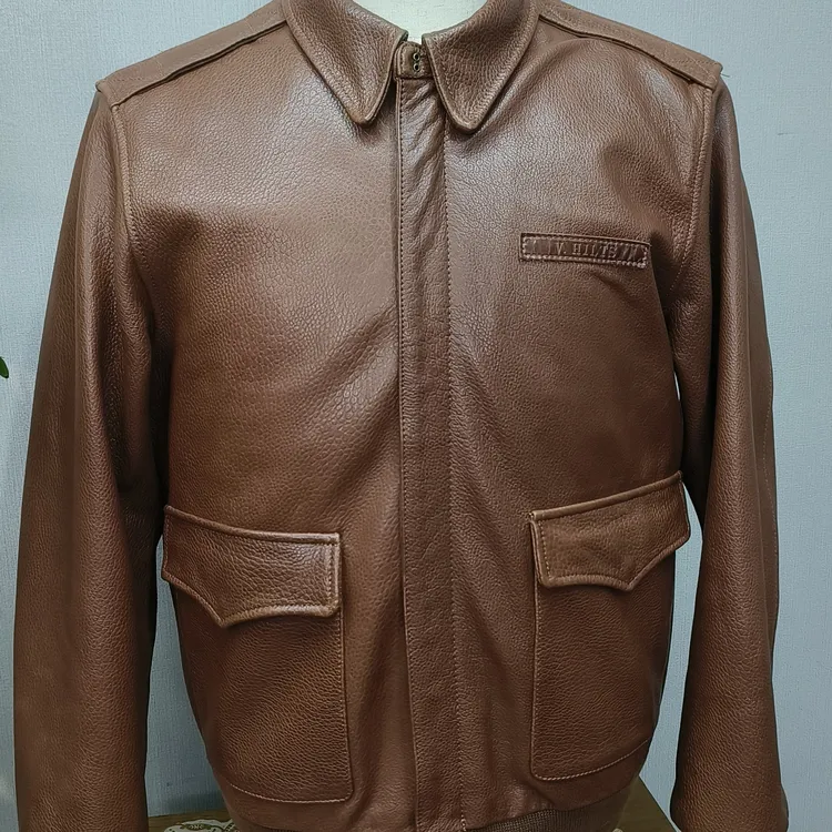 A2空军飞行员夹克男士真皮外套