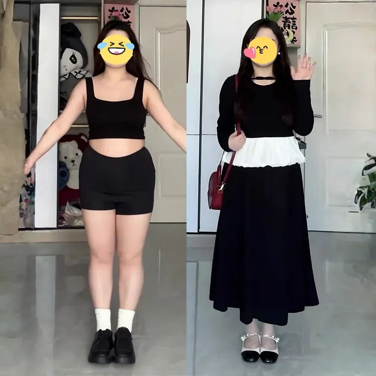 大码小香风套装女秋季梨型身材显瘦遮肉减龄穿搭胖mm半身裙两件套
