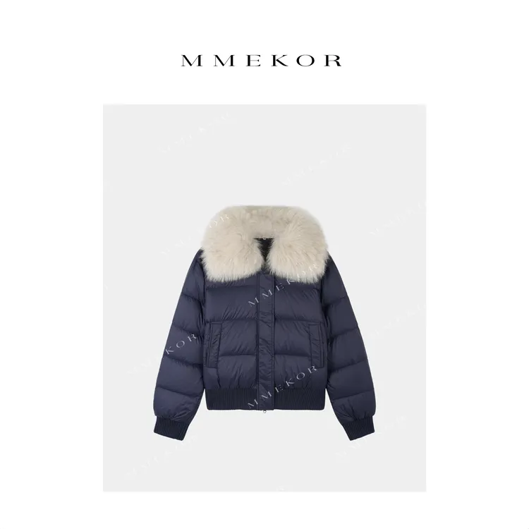 MMEKOR“江南富婆”羽绒服 2025新款秋款静奢老钱风上衣 30396