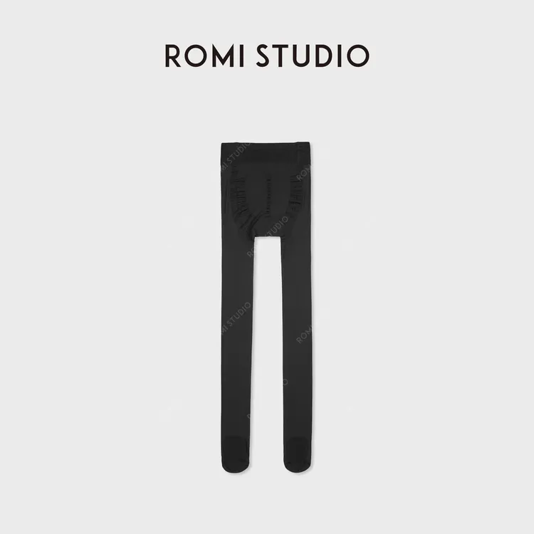 ROMI STUDIO"无痕高弹"锦纶混纺3D立体收腹黑丝连裤袜 RWCWX07045