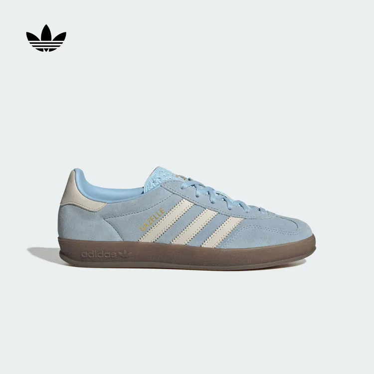 阿迪达斯三叶草 T头鞋 GAZELLE INDOOR板鞋德训鞋 adidas JI2717