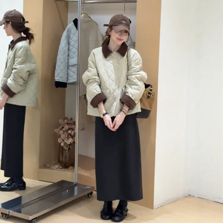 韩系设计感超好看轻薄棉服短外套女2025秋冬新款时尚洋气夹克上衣