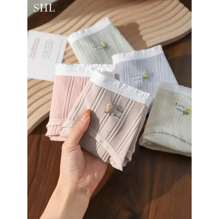 漫野小花A类棉少女内裤7A抗菌棉裆2024新款冬季大码胖mm200斤