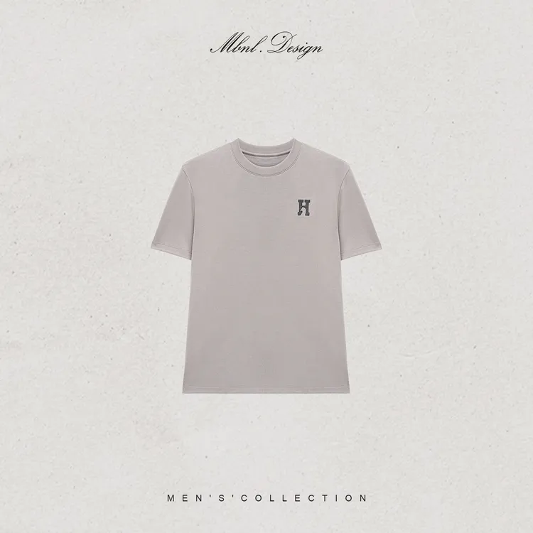 MBNL-F「H.战马」秦磊男装绵羊毛定织双感织肌理T恤LL-WSY1238