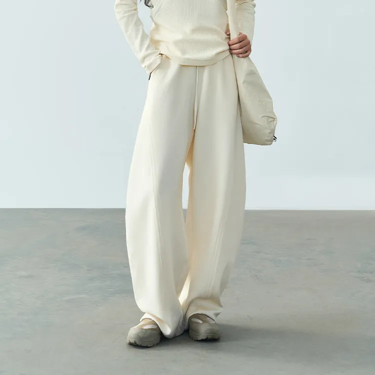 【特价】半圆女装[运动]2025春轻户外针织休闲弯刀裤女简约15113236