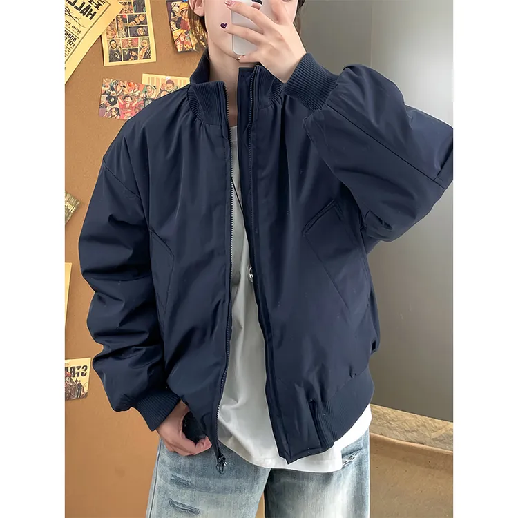 美式立领棉服夹克男款秋冬季cleanfit加厚外套潮牌宽松高级感棉袄