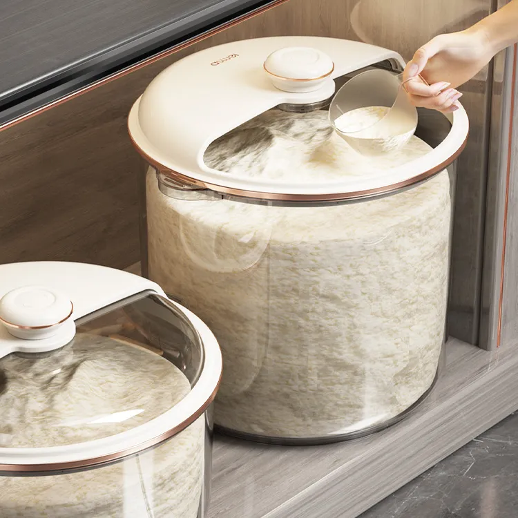 米桶家用防虫防潮密封储存罐大米收纳盒20斤高端面粉容器米箱米缸