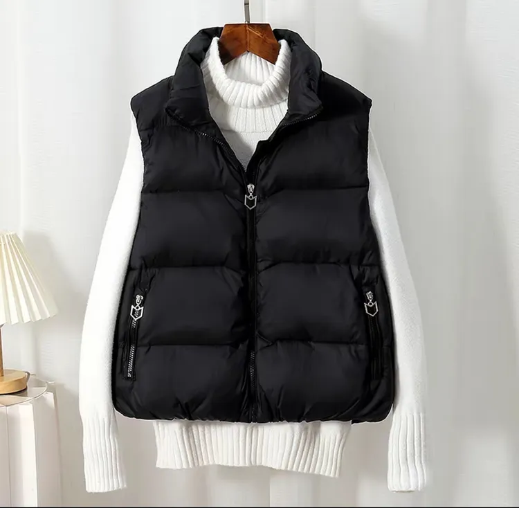 【爆款】反季50鸭羽绒服马甲女外穿洋气秋冬2025新款无袖坎肩