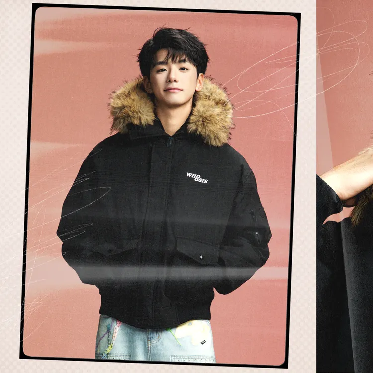 【双旦好物】WHOOSIS（不知其名）LOGO印花派克棉服冬保暖潮流加厚