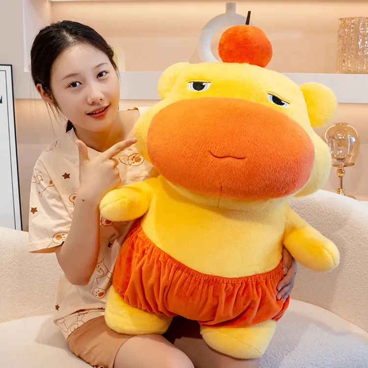 可爱水豚公仔卡皮巴拉玩偶噜噜毛绒玩具包包挂件娃娃生日礼物女孩