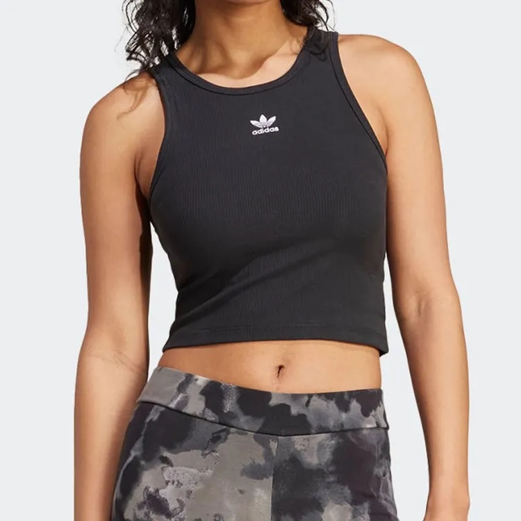 Adidas/阿迪达斯女装夏新款无袖T恤工字背运动透气修身背心IW5736