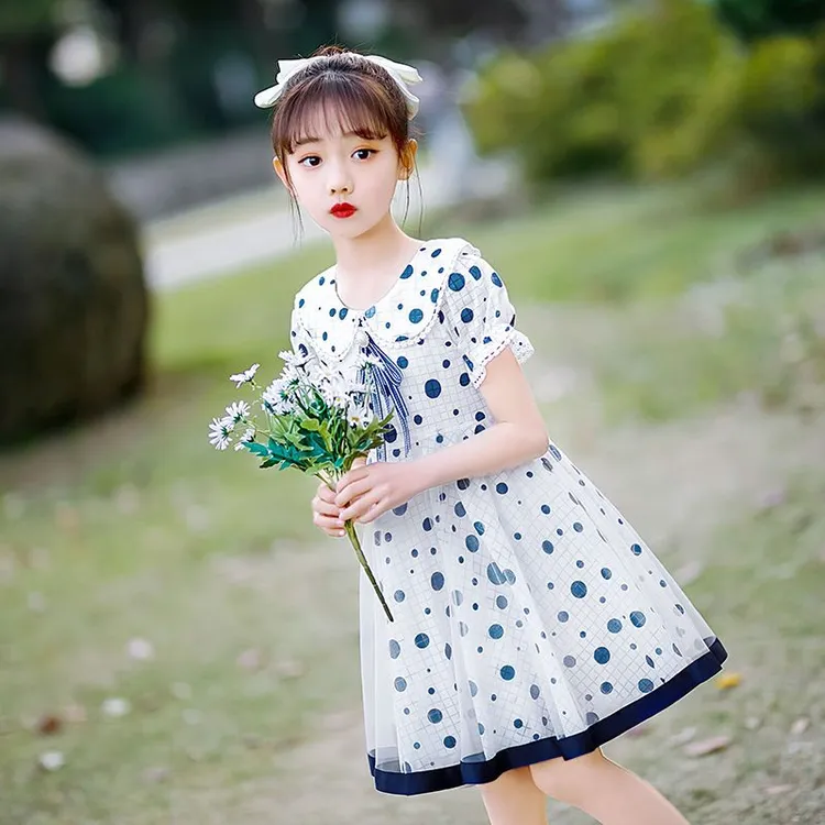 女童连衣裙夏装2025新款洋气儿童裙子夏季韩版小女孩公主裙中大童