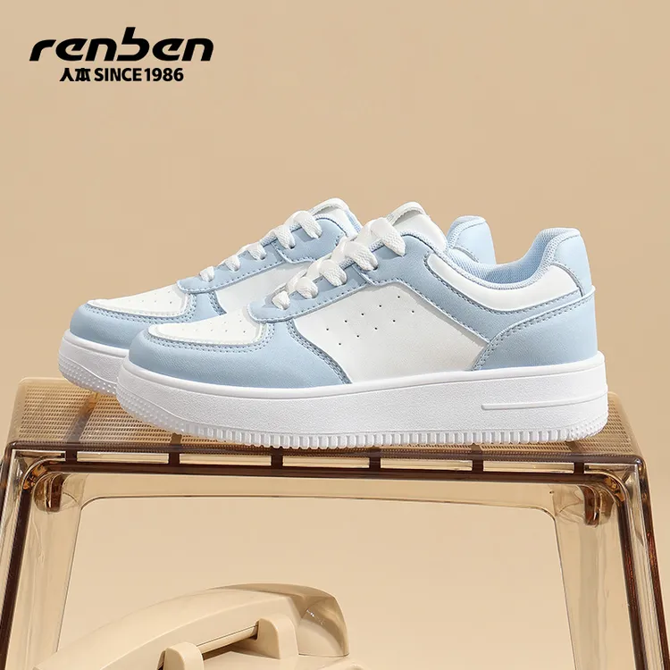 人本官方旗舰店2025新款学生软底软面薄底潮流休闲鞋甜辣千金风ol